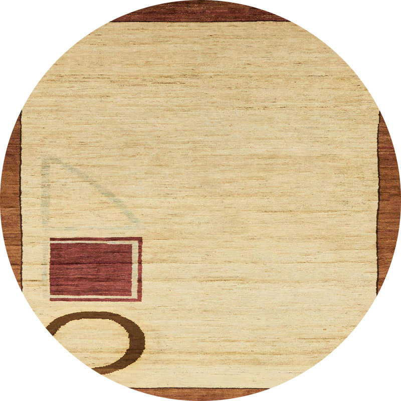 Mikyra Abstract Indoor Rug, Round 3'