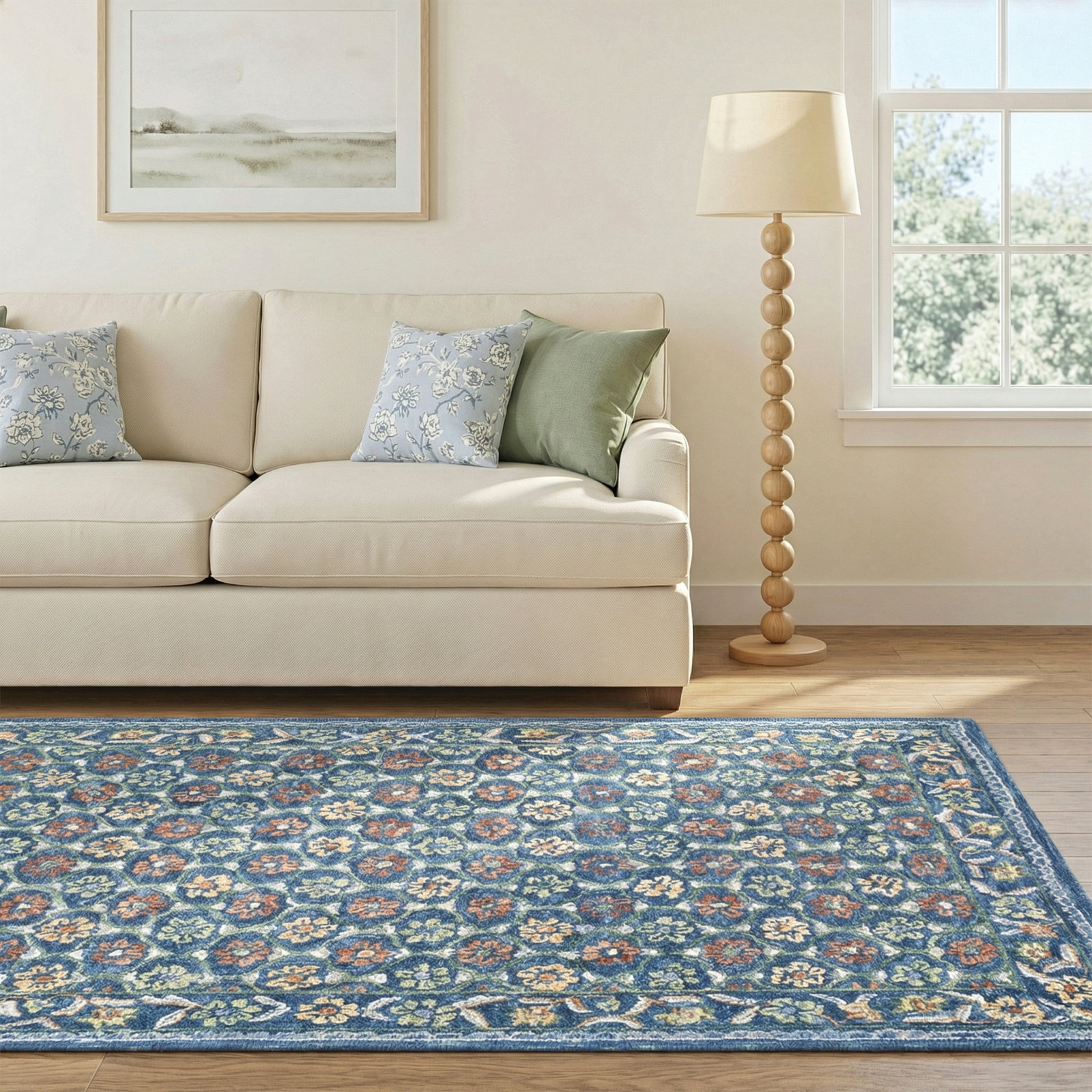 Manor Handmade Rug, Rectangle 5' x 7' 6"