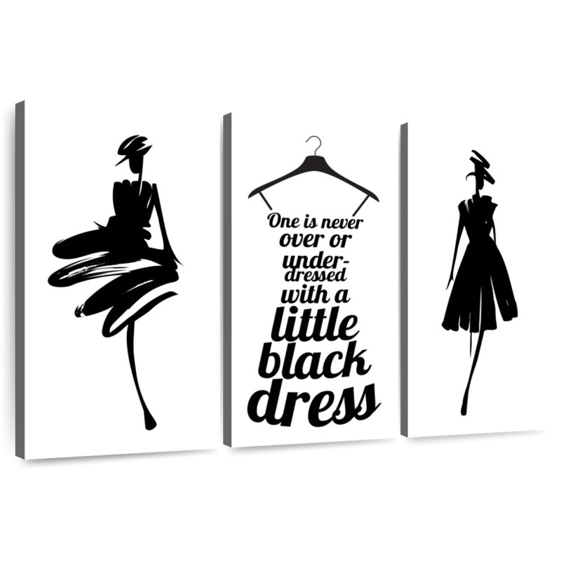 Tergel Little Black Dress, 20" H x 33" W