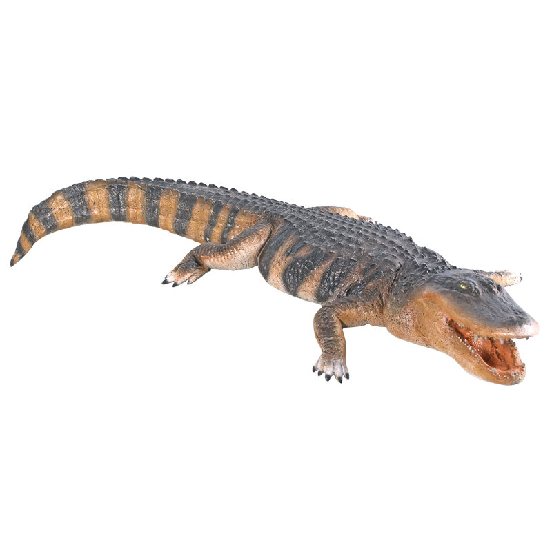 Statue de jardin alligator prédateur