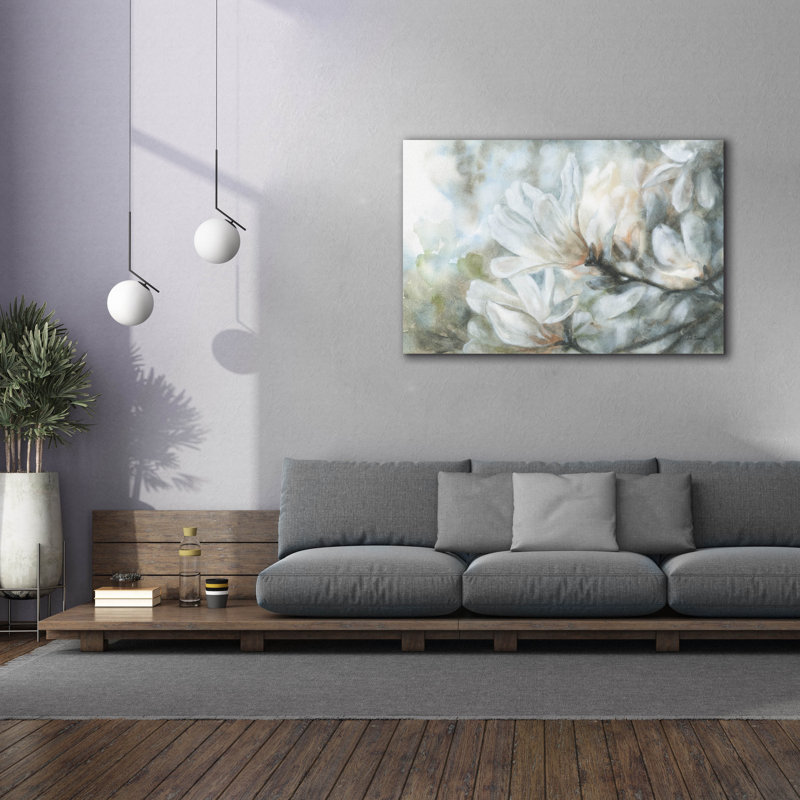 Toile épique «Magnolia» par Leslie Trimbach, H 40 po x l 60 po x P 1,5 po