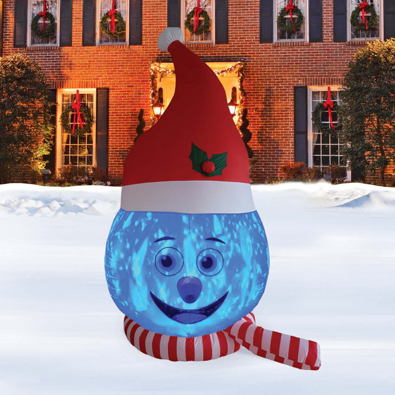 Tête de bonhomme de neige gonflable