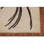 Tapis beige en laine noué à la main de conception unique 3 pi 11 po x 4 pi 9 po New Age