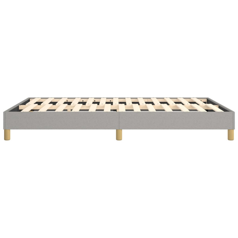Structure de lit sommier gris clair , Gris clair, Grand
