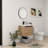 Zalet 24"Single Sink Wall Mounted Bathroom Vanity,Floating Vanity with 2 Doors,White Resin Basin Sink Top-1449873065-1437464918