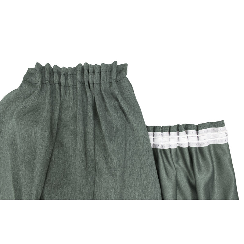 Quade Room Darkening Curtain Pair, Light grey, 180cm H x 135cm W