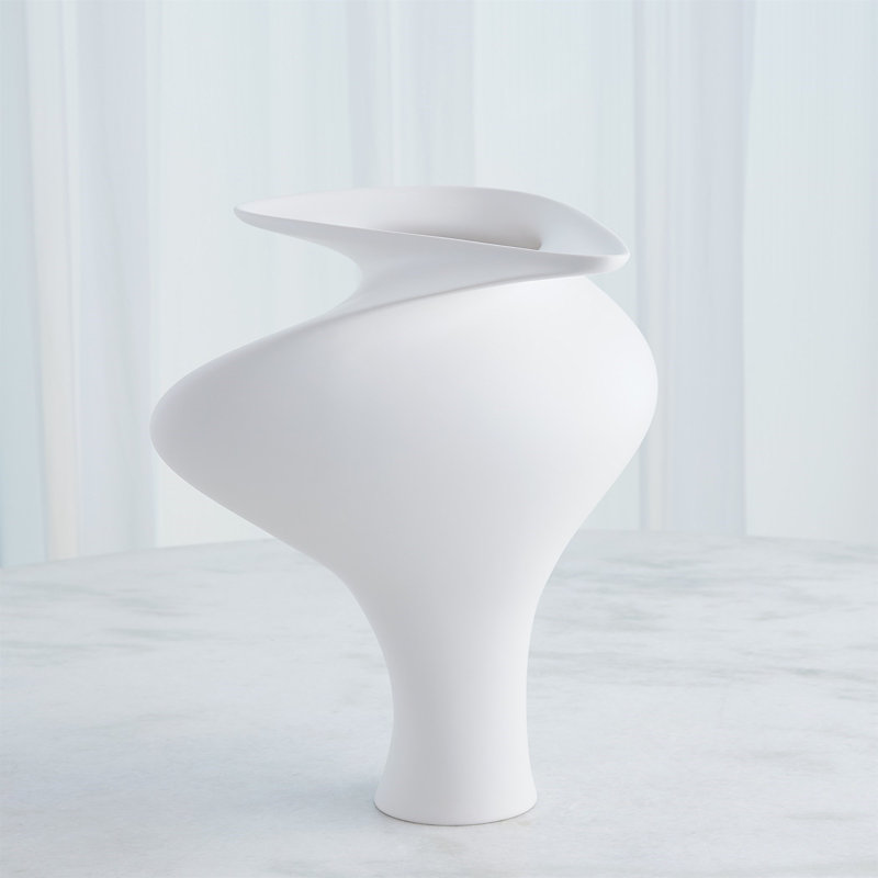 Tranquility Vase-Matte White