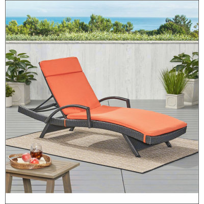 52005.00CUSH-ORG (2PCS) Salem Outdoor Chaise Lounge Cushion by Ebern Designs