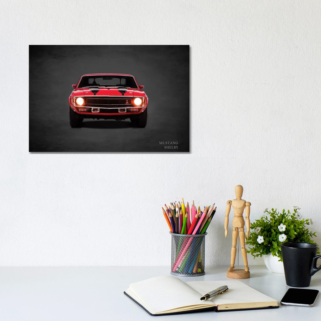 1969 Ford Mustang Shelby by Mark Rogan - Wrapped Canvas Photograph