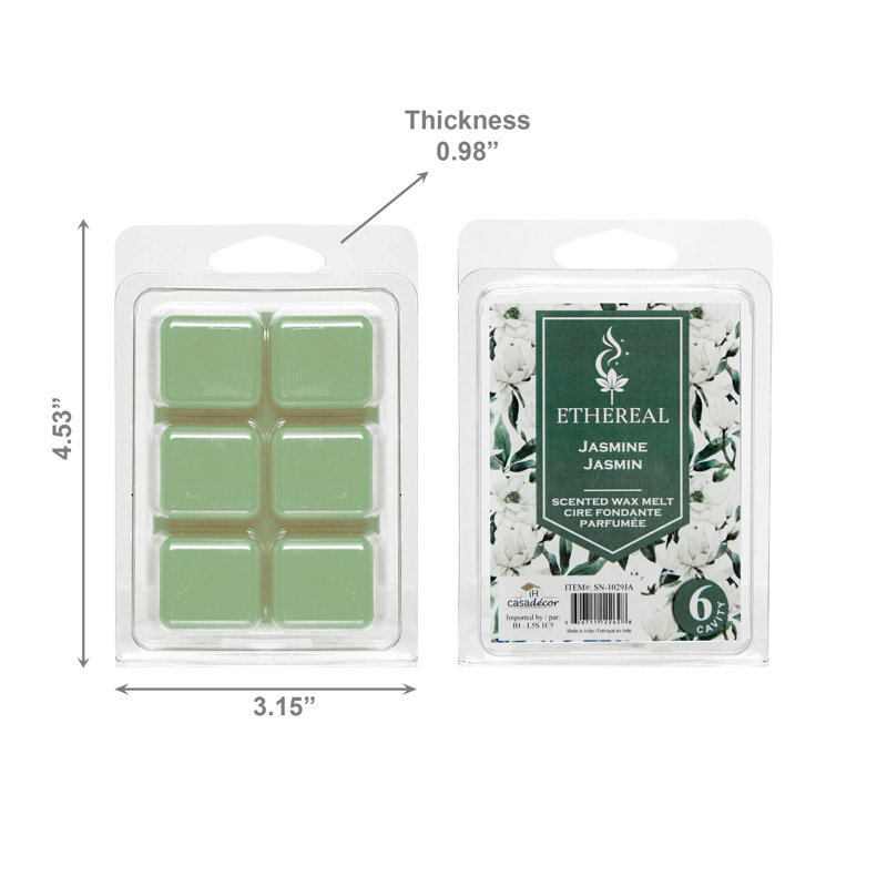 Boîte de 6 cubes de fonte Haight Ethereal Jasmine 12 / disp - ensemble de 6