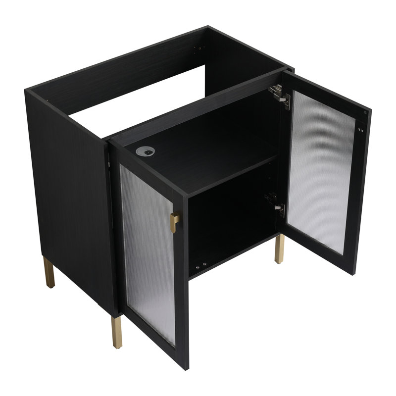 Kierstyn 31.9'' Single Bathroom Vanity with Manufactured Wood Top