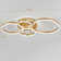 Frasher Classic Golden Loops Energy Efficient 5-Light 110cm LED Semi Flush Mount
