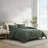 Nautica Herringbone Chenille Green Duvet Cover Set-115991031