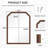 Ancalin Solid Wood Arched Wall Mirror-1845612158-1822264729