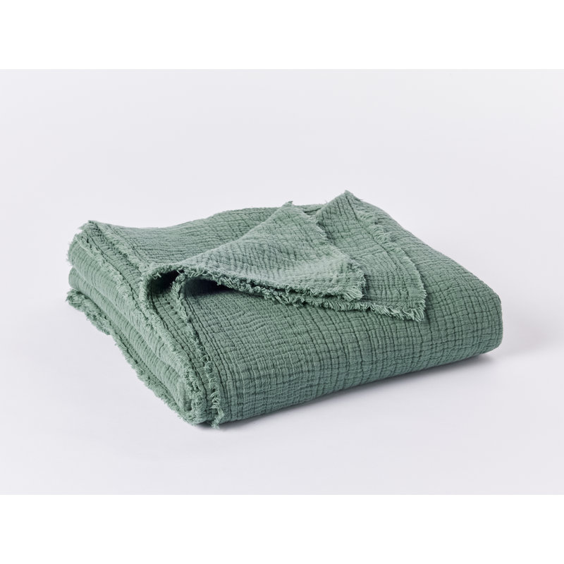 Topanga Matelasse Blanket, Juniper, Throw
