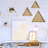 Triangle Accent Shelf with Adjustable Shelves-506784836