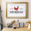 Farm Fresh Eggs - Reproduction d'art textuel sur papier encadré-1534237233-1534237235
