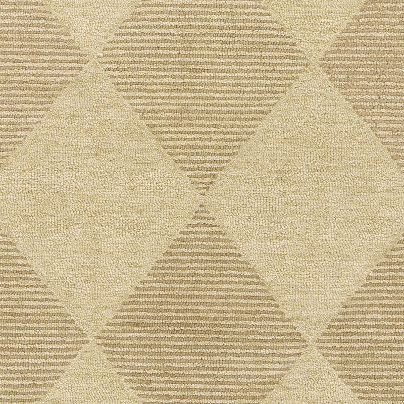 Tapis Patia en laine beige géométrique tufté à la main, 152 x 244 cm, 5 pi x 8 pi