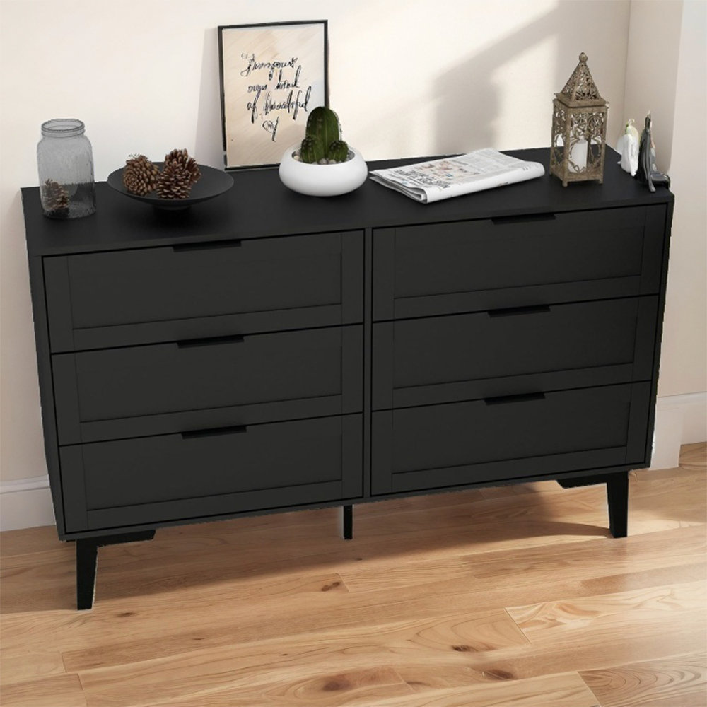 Ebern Designs Accent Chest Cailan Accent Cabinet With 6 Drawers