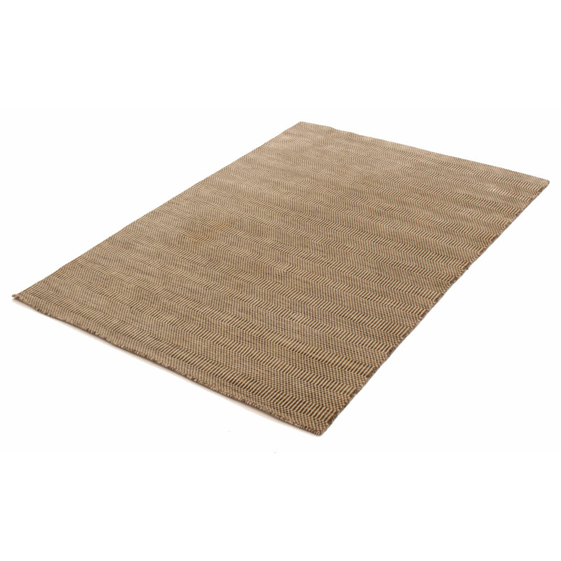 Tapis vert olive en laine tissé à la main SantaAna