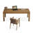 78.74" Burlywood Rectangular Solid Wood Office Sets