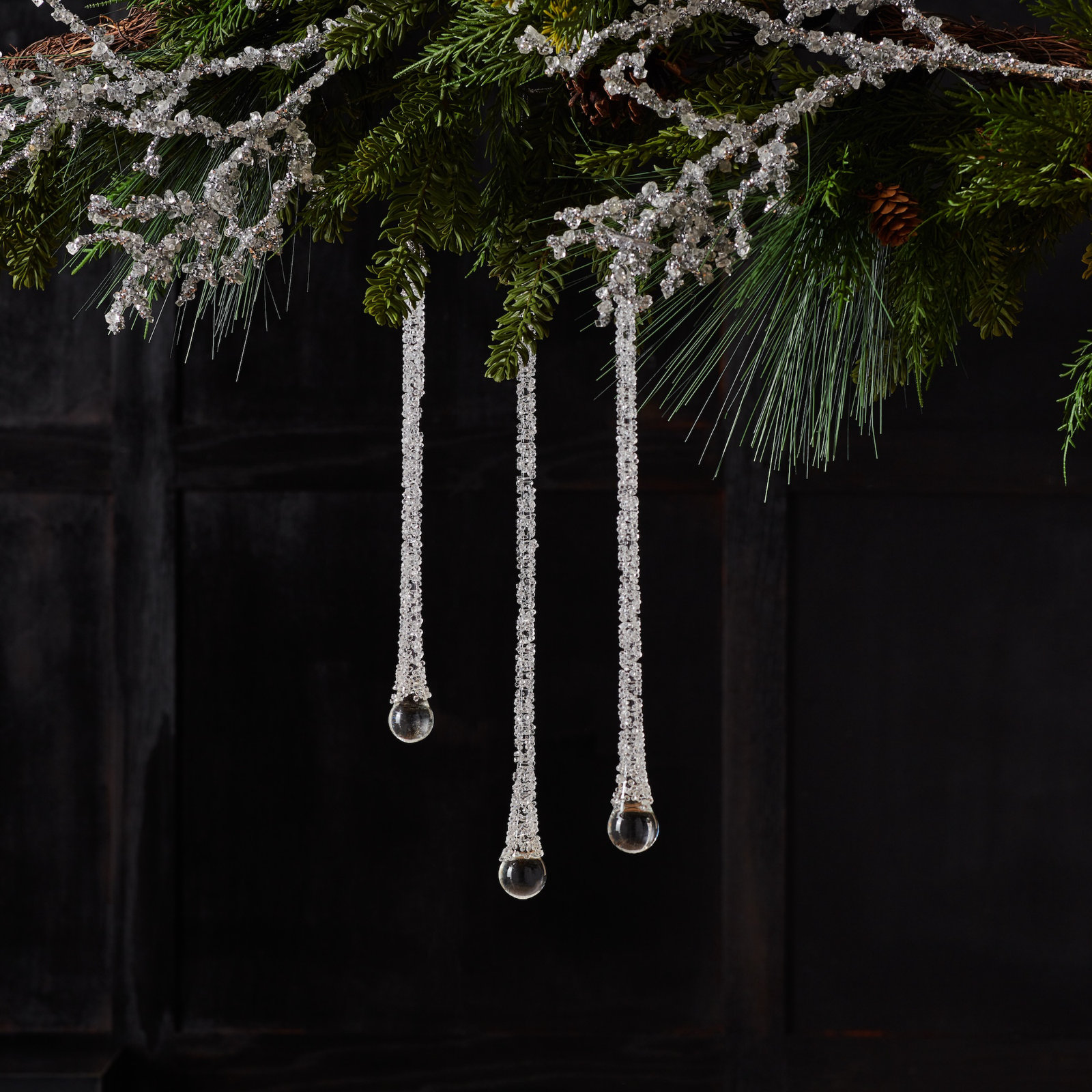 10" Glass Holiday Ornament