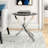 Ehlert Cross Legs Glass Top End Table-476728088