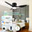 42" Smart Flush Mount Ceiling Fans With Lights Remote