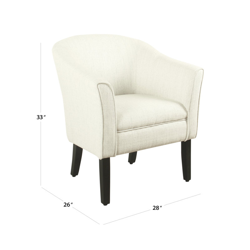 Causey 28'' Wide Armchair, White