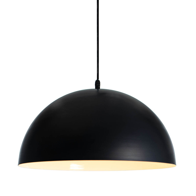 Luminaire suspendu d'extérieur Peridot, H 16,25 po x l 23,5 po x P 23,5 po, Noir