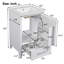 Meuble-lavabo moderne de 20 pouces avec lavabo en céramique-796200618