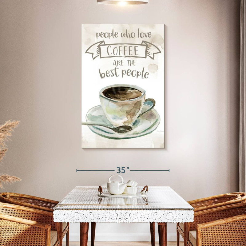 Yarlin People Who Love Coffee, H 48 po x l 32 po