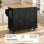 Armoire de rangement sur roulettes avec tiroir et tablettes pour îlot de cuisine-1462268732-1462268734