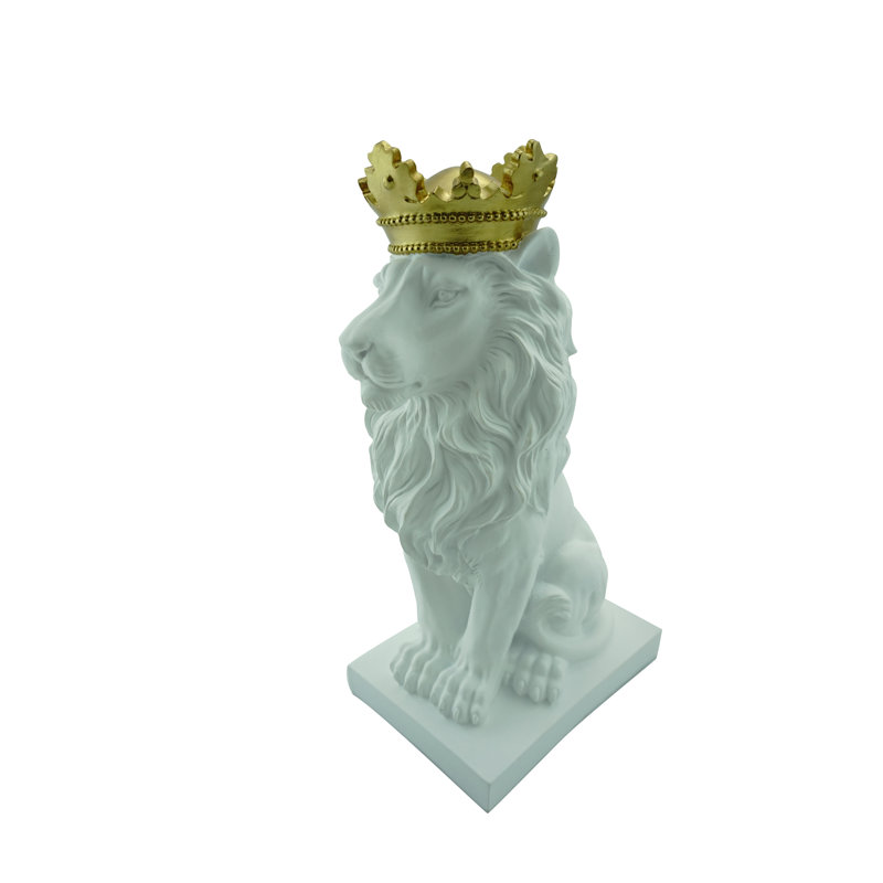 Animals Figurines & Sculptures, Gold/White