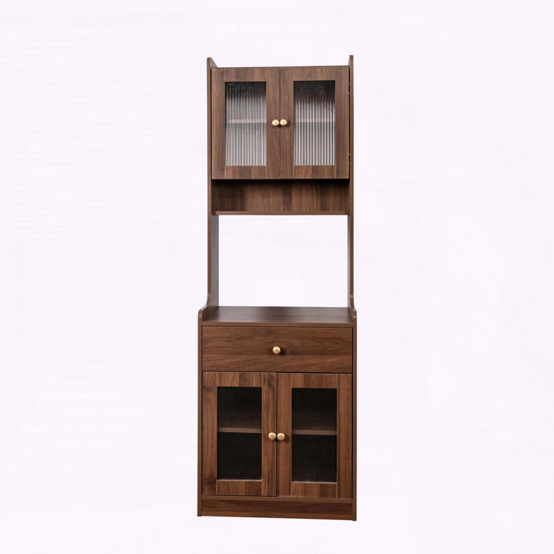 Armoire de rangement avec garde-manger et support à micro-ondes Kitchen Bar