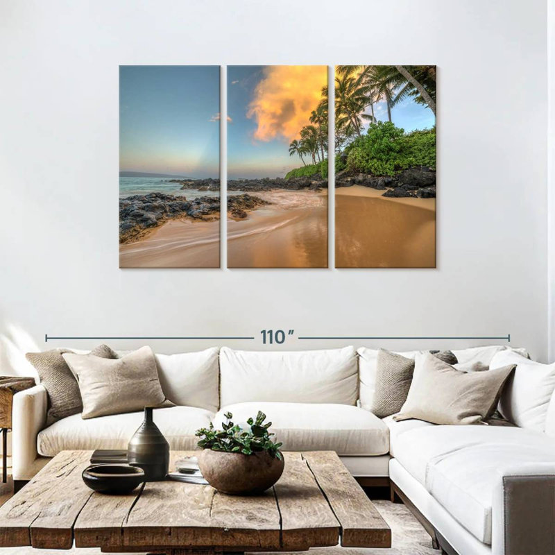 Senne Secret Cove Sunrise, H 48 po x l 74 po
