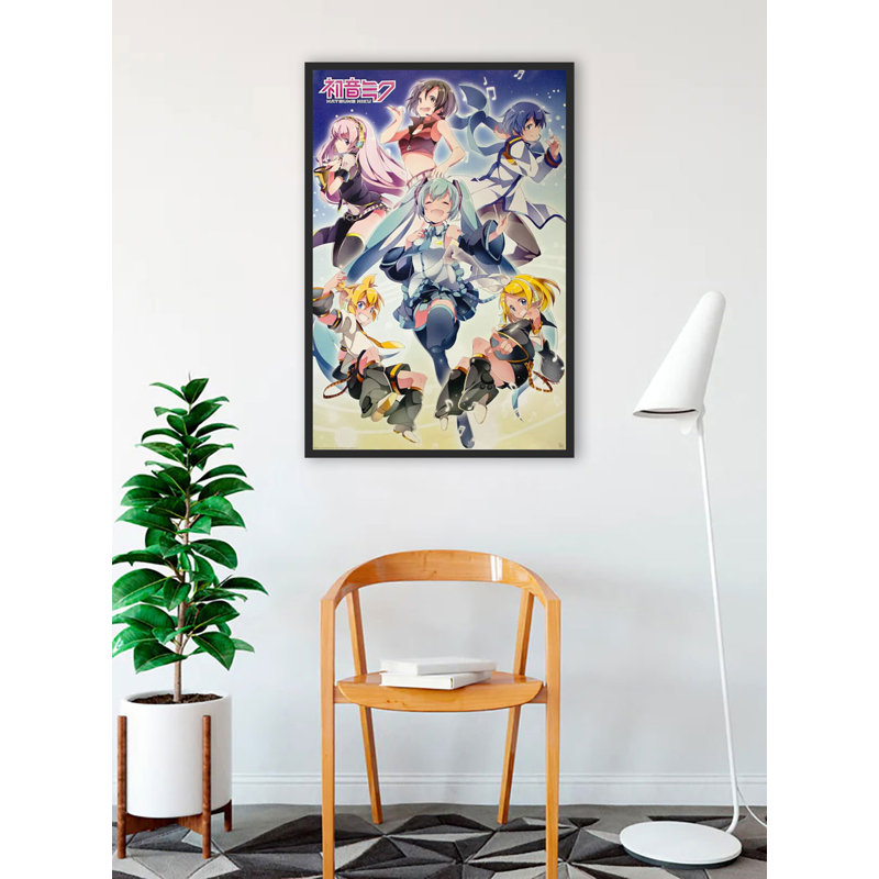 Hatsune Miku Group, impression sur affiche encadrée