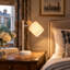1-Light White Table Lamp