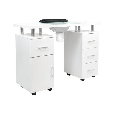 8.99'' x 20.99'' Craft Table with Wheels