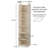 Cedarline 6‑Shelf Hanging Closet Organizer in Heavy‑Duty Cotton Canvas