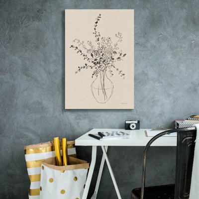  'Sketches Of Spring 2 Beige' by Danhui Nai Canvas Wall Art