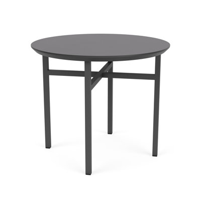 Avon Rx Healthcare Waiting Reception Round End Table Metal Frame 24" High Pressure Laminate Top