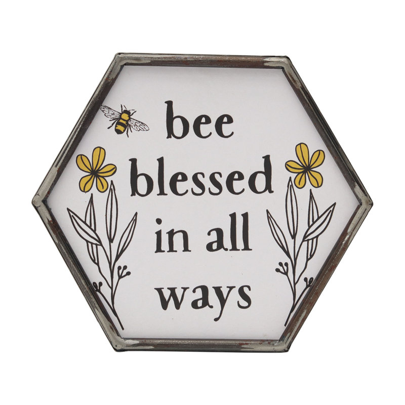 Décoration murale «Bee Blessed in All Ways»