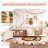 Queen Size Kids Floor Bed With Fence And Built-in Bookshelf,Queen Size Montessori Floor Bed With Slats And Safety Guardrail,Easy Assemble Montessori Beds for Kids,Beige Floor Beds-757108465
