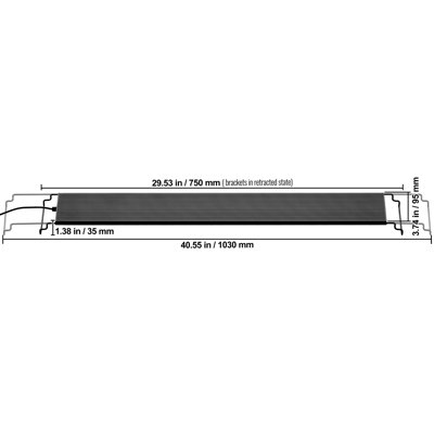 Luminaire d'aquarium avec écran ACL, éclairage pour réservoir de poissons à spectre complet 24 W avec mode naturel 24 heures sur 24, 7 jours sur 7, luminosité et minuterie réglables - supports extensibles en alliage d'aluminium pour réservoir d'eau douce de 30 à 36 po