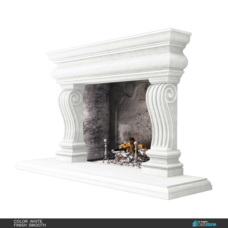Tigran IV Fireplace Surround, Smooth White