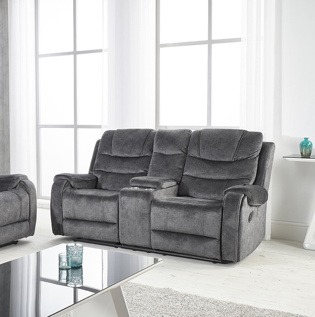 3-Sitzer Sofa Axania aus Samt