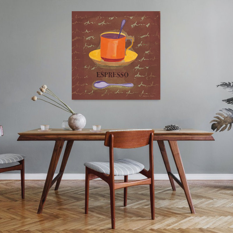 Espresso, art mural contemporain, H 32 po x l 32 po