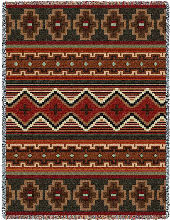 Pure Country Weavers Sundance Blanket XXL - Southwest Native American Inspired - Gift Tapestry Throw Woven from Cotton - Made in The USA (90x60)