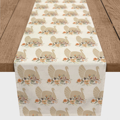 Neutral Turkey Pattern 5 Table Runner
